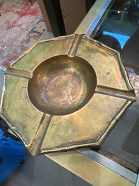 Brass Octagon Ashtray