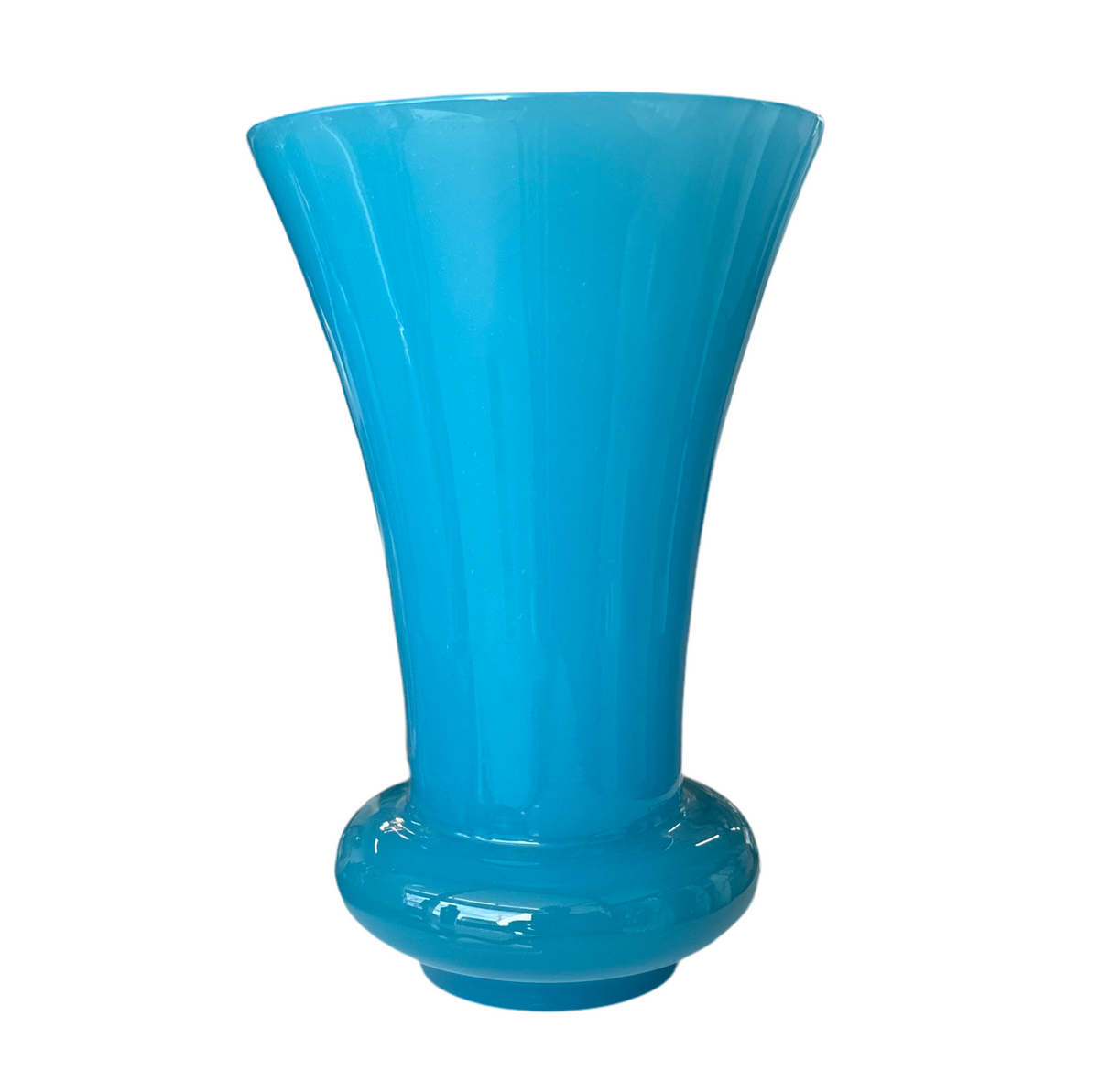 Blue Opaline Vase