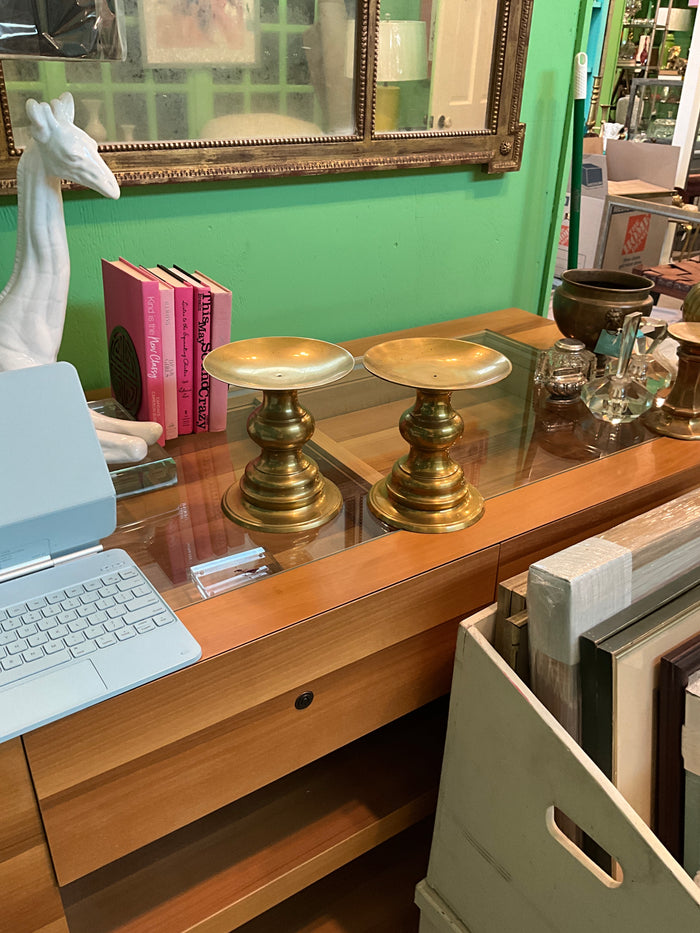 Pair of Brass Candleholders