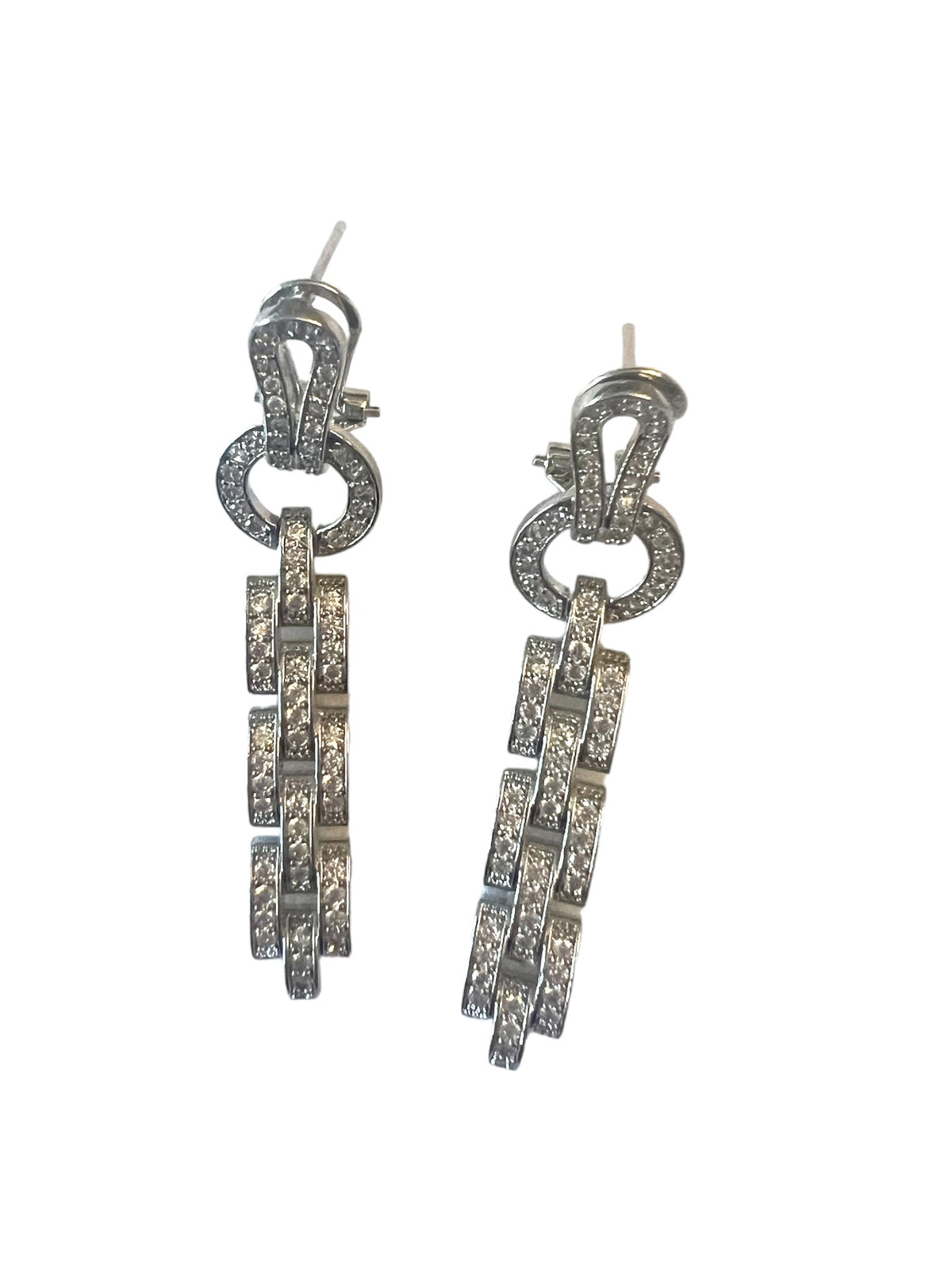 Pair of Vintage Cocotay “Diamond” earrings