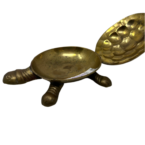 Brass Turtle Hinged Catchall
