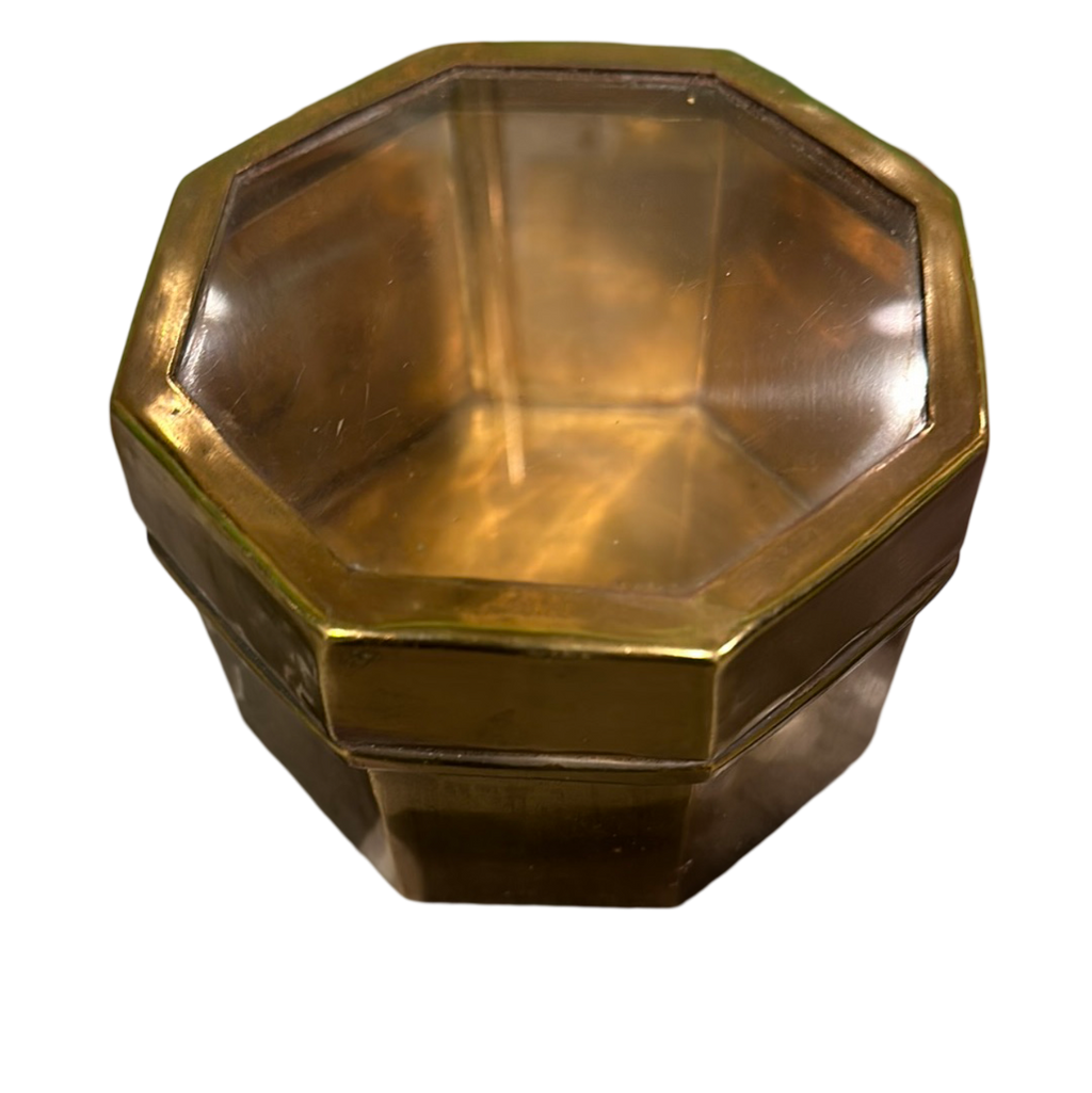 Brass & Glass Top Box – Brooke Drake Design