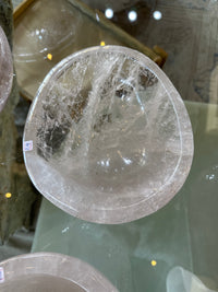 Rock quartz crystal bowl #2