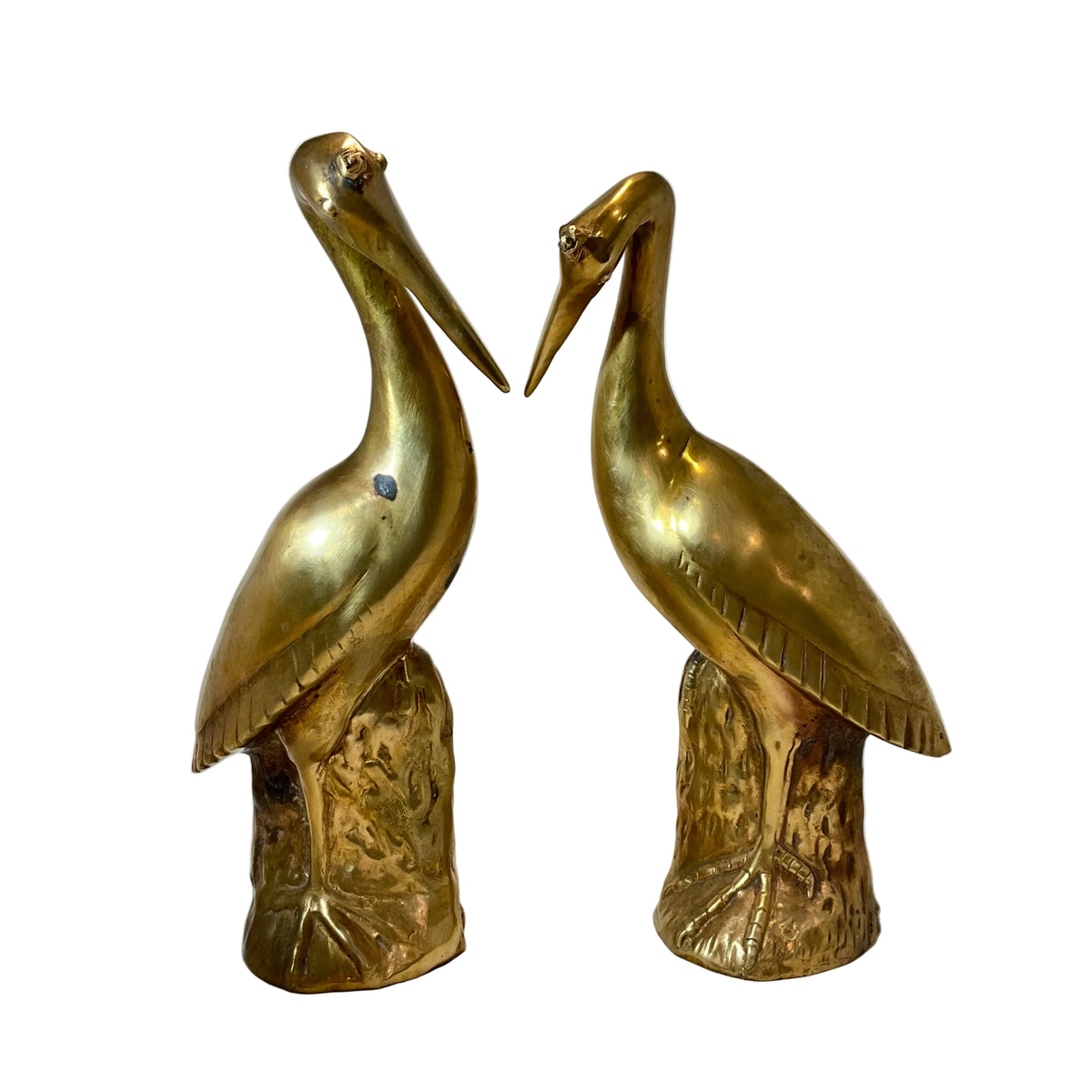Pair of Brass Pelicans