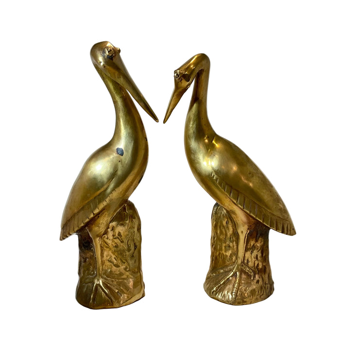Pair of Brass Pelicans