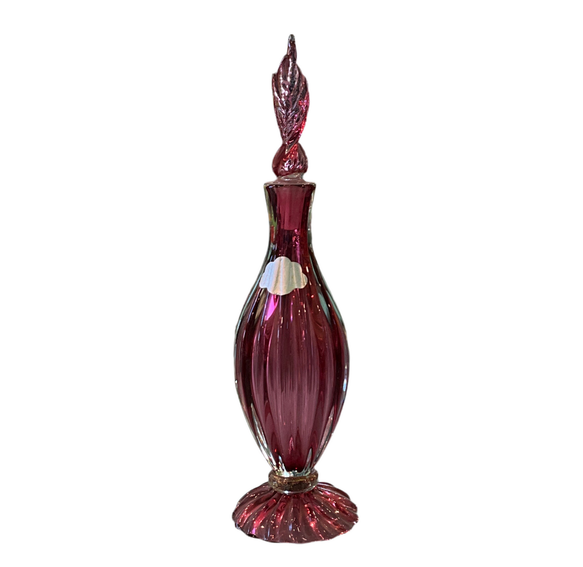 Murano Decanter with Stopper, Pink