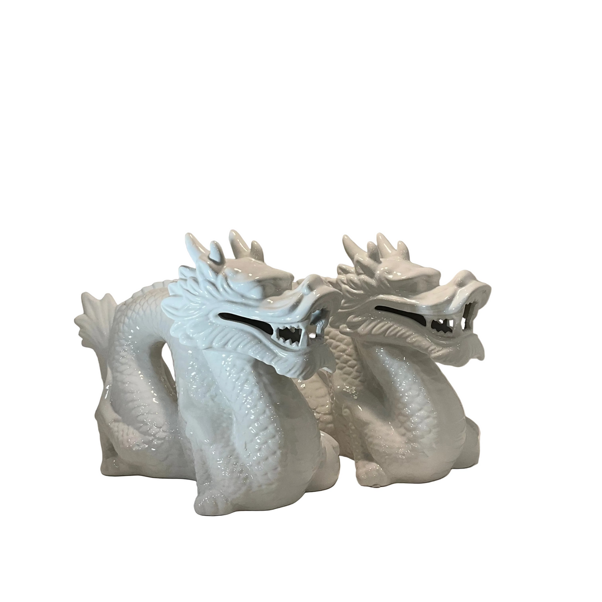 Blanc de Chine Porcelain Dragons