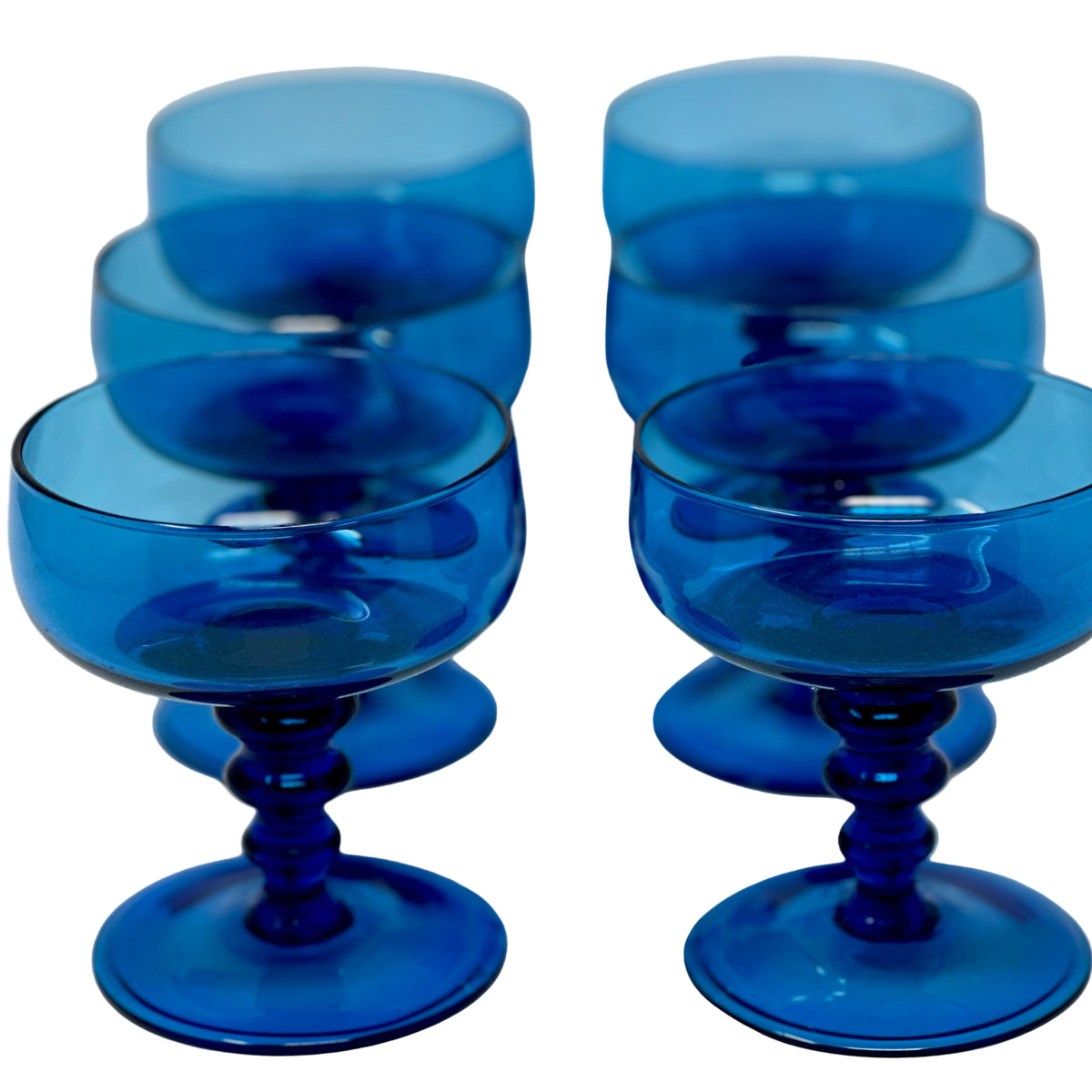 Set of 6 Handmade Italian Goblets