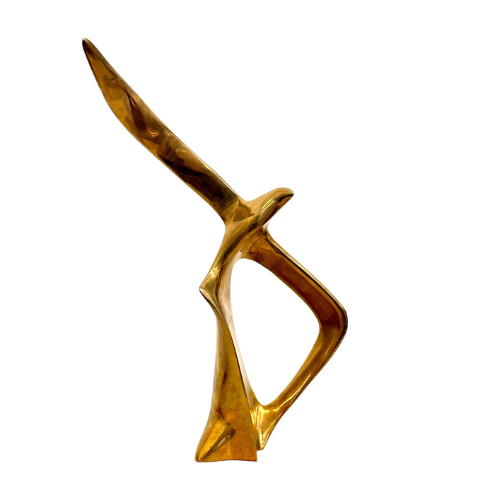Brass Seagull Sculpture
