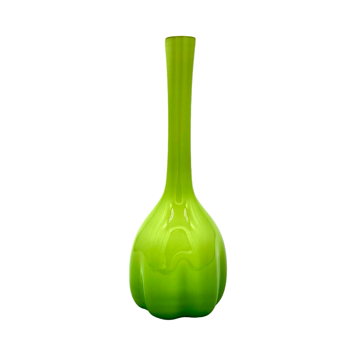 Green "Melon-shaped" Vase