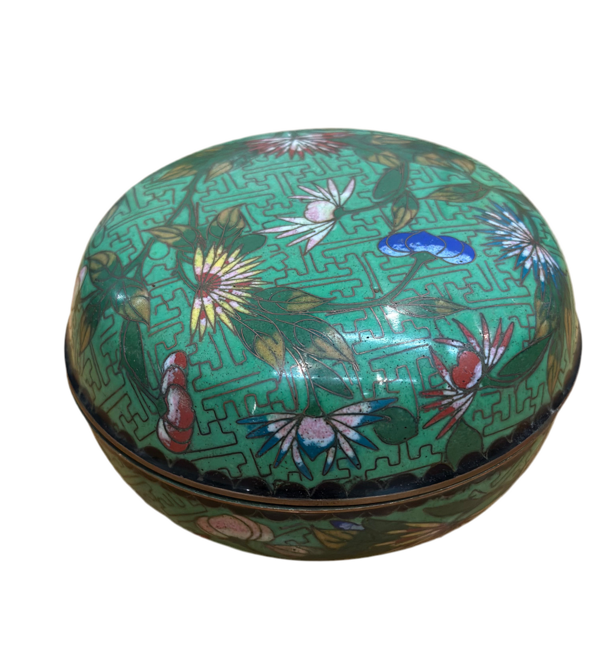 Green Cloisonné Box