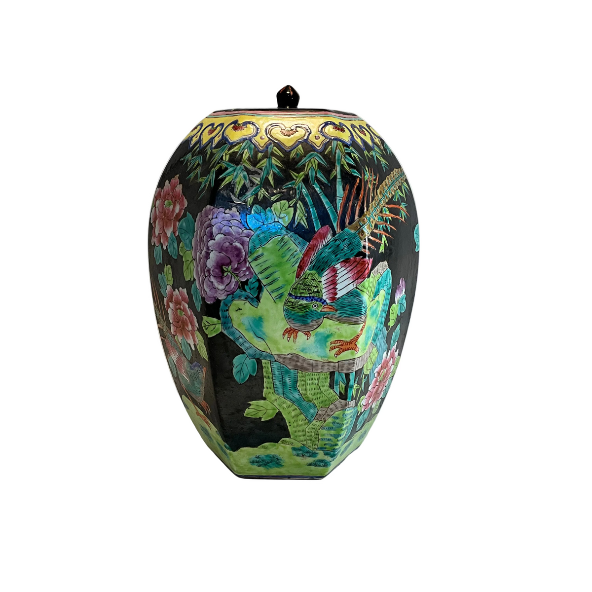 Famille Noir Large Ginger Jar