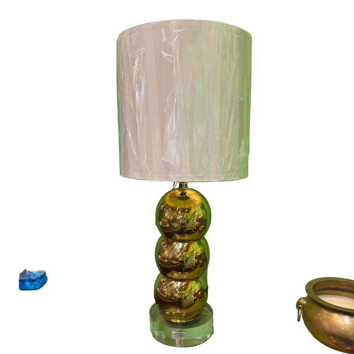 Brass Stacked Orb lamp
