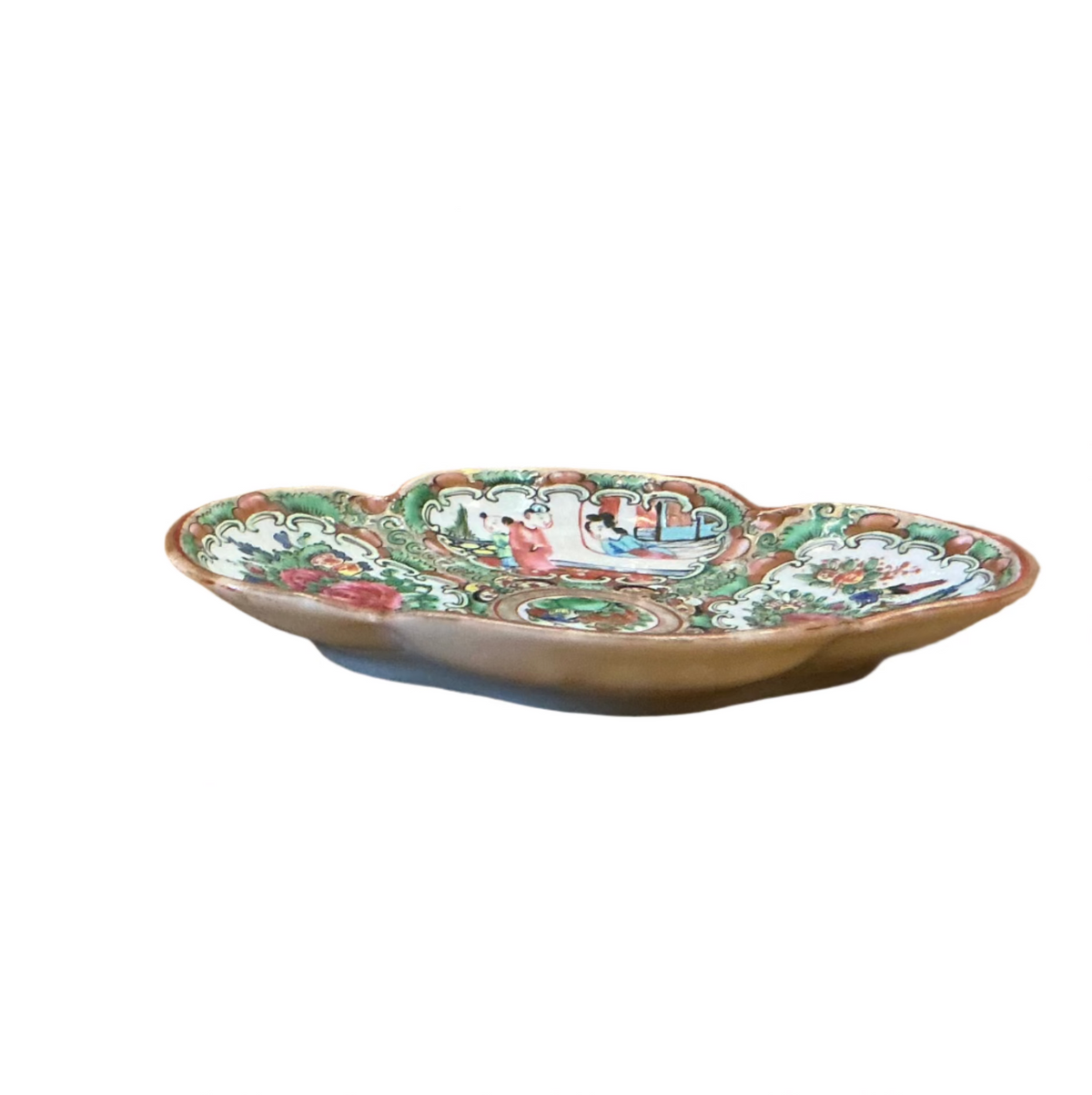 Rose Medallion Oval "Clover" dish