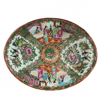 Rose Medallion Oval platter, "China"