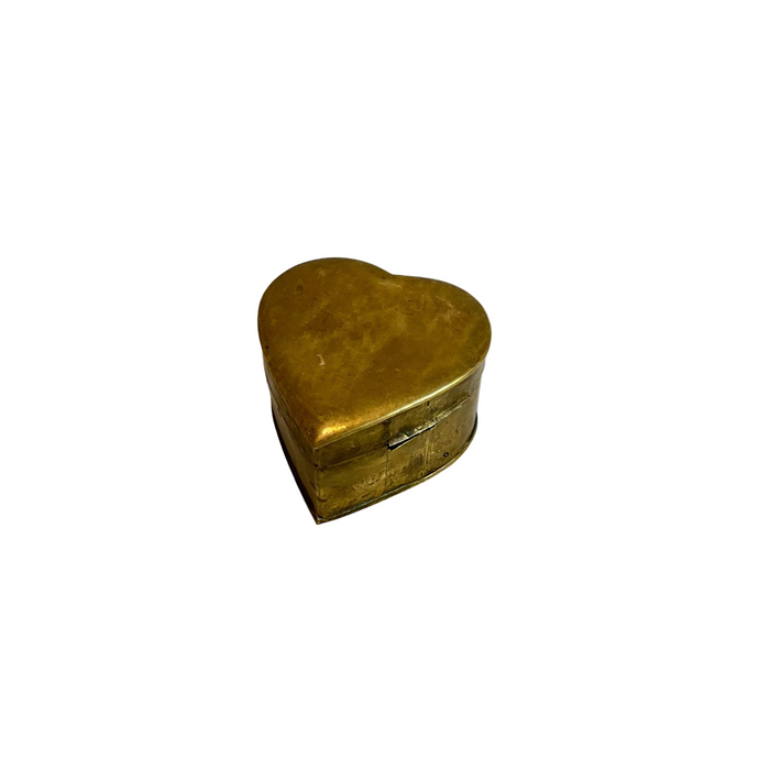 Small Brass Heart Box