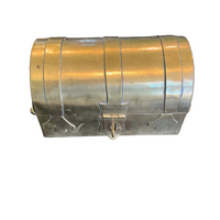 Vintage Brass Treasure Chest