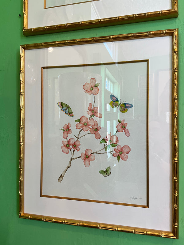 Botanical & Butterfly Study No. 4 - Watercolor