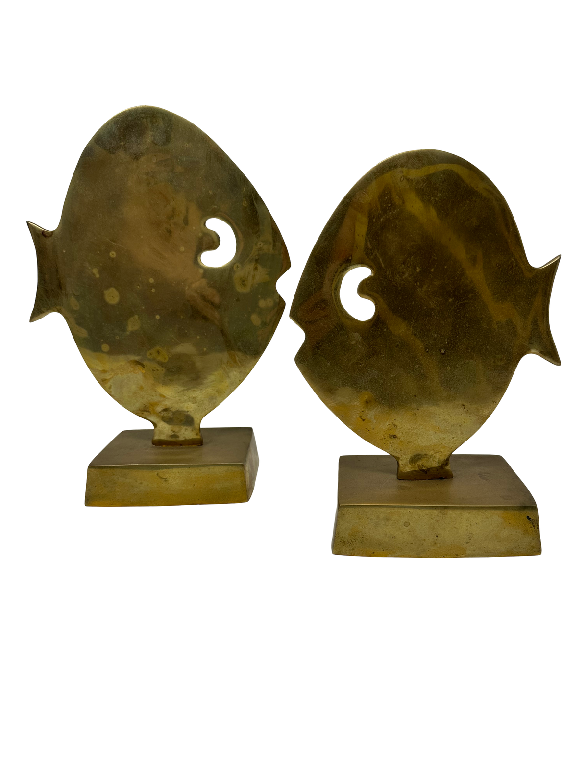 Pair of Brass Fish Scuptures