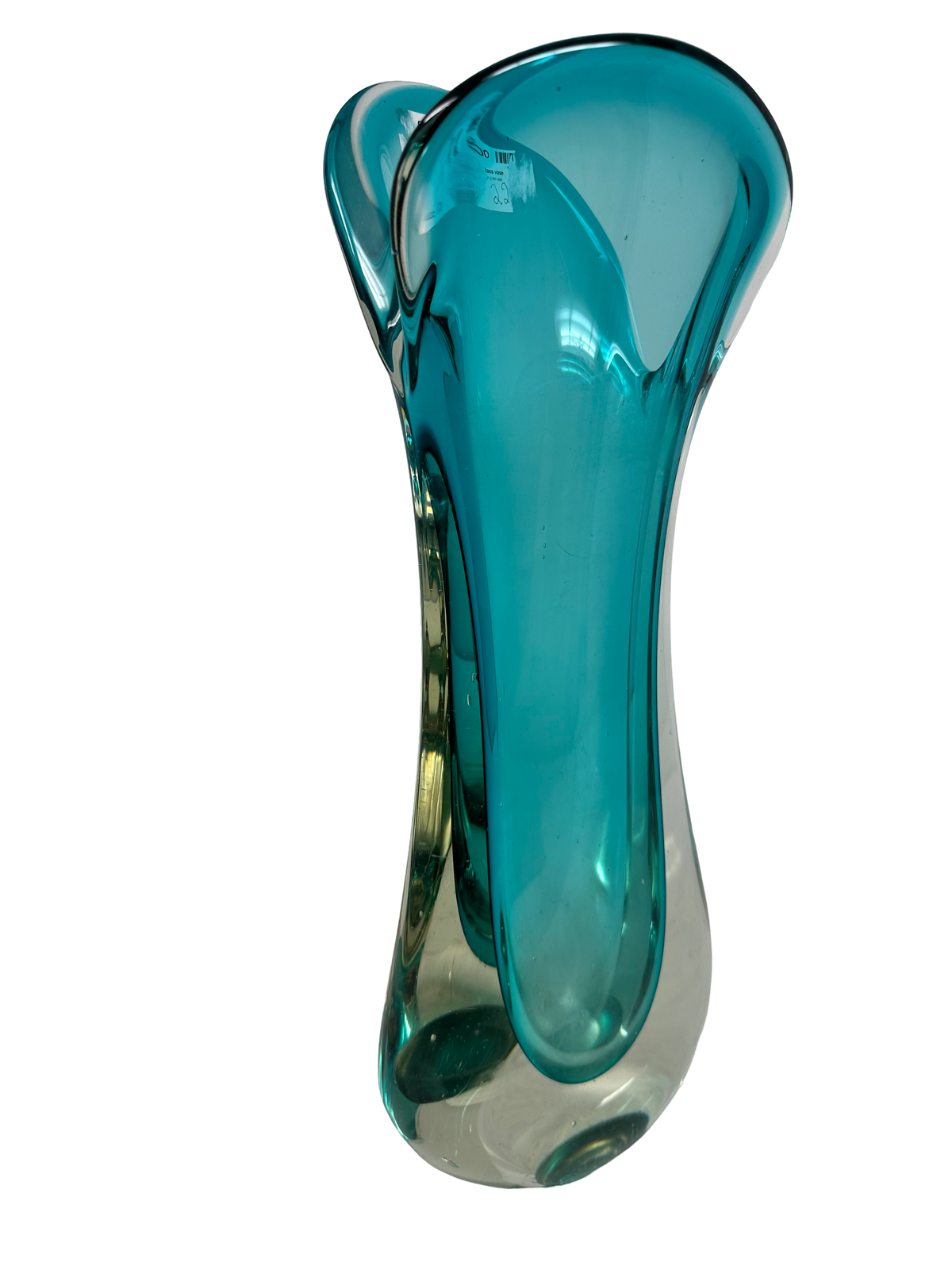 Aqua Murano Sommeroso 15" Vase by Flavio