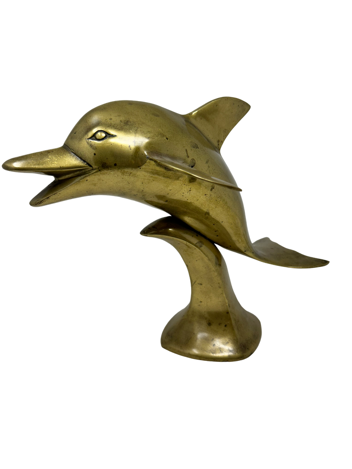 Solid Brass Dolphin