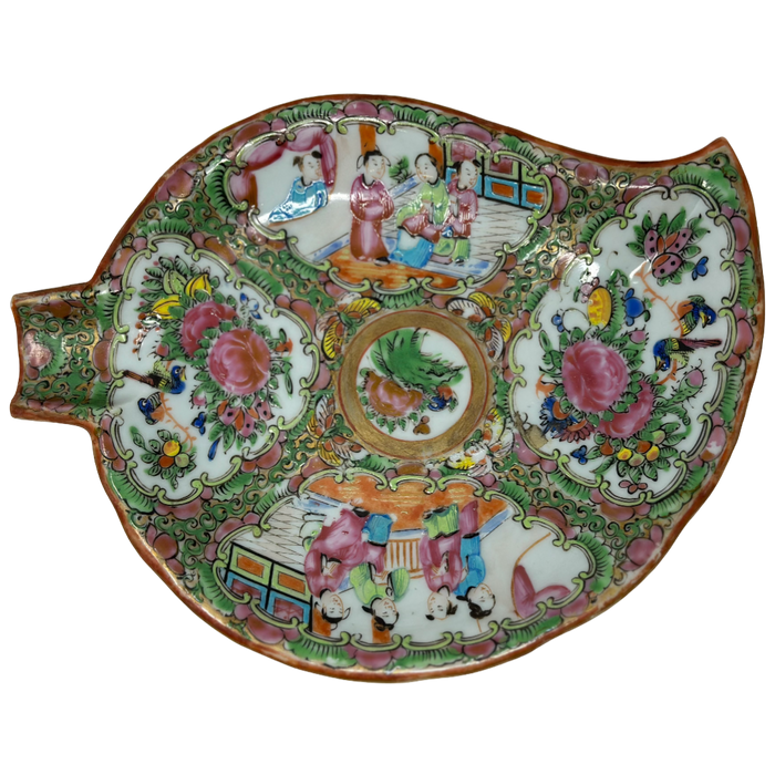 Rose Medallion Leaf platter