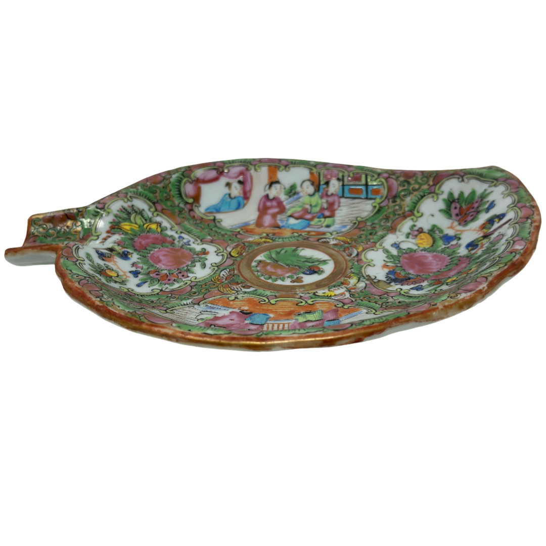 Rose Medallion Leaf platter