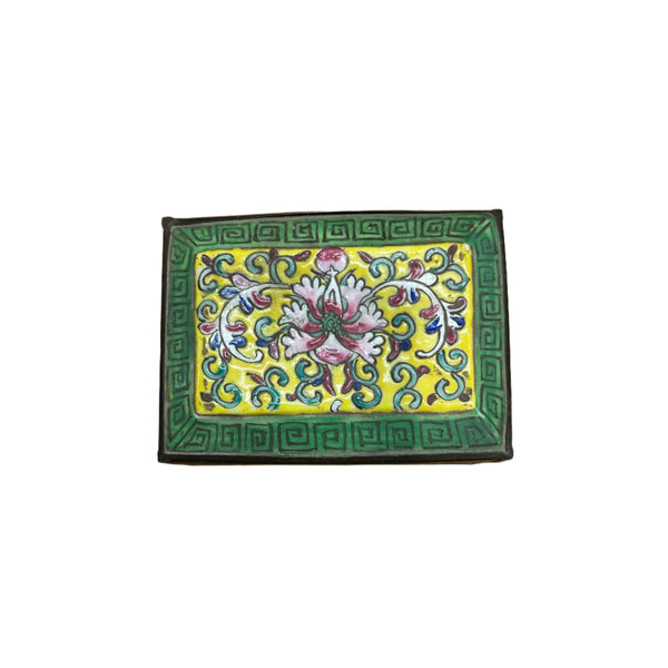 Asian Decorative box with floral design on a 