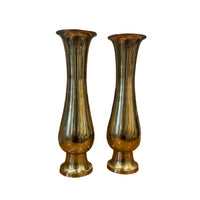 Pair of Brass Vases