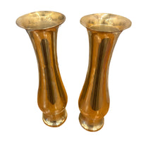 Pair of Brass Vases