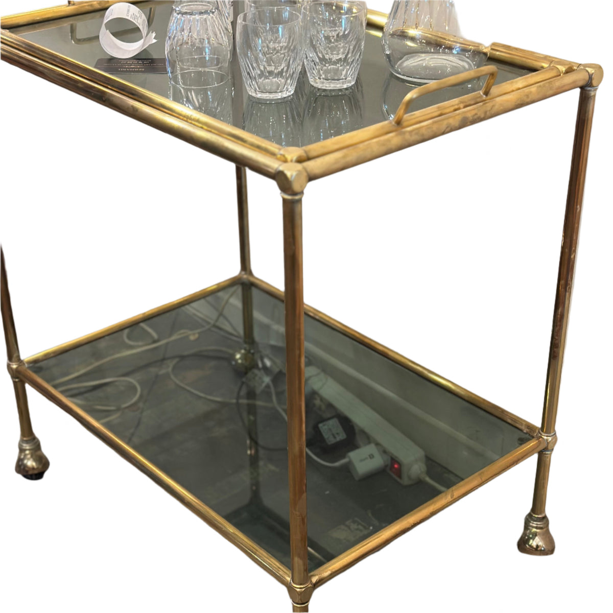 Maison Jansen Brass Bar Cart