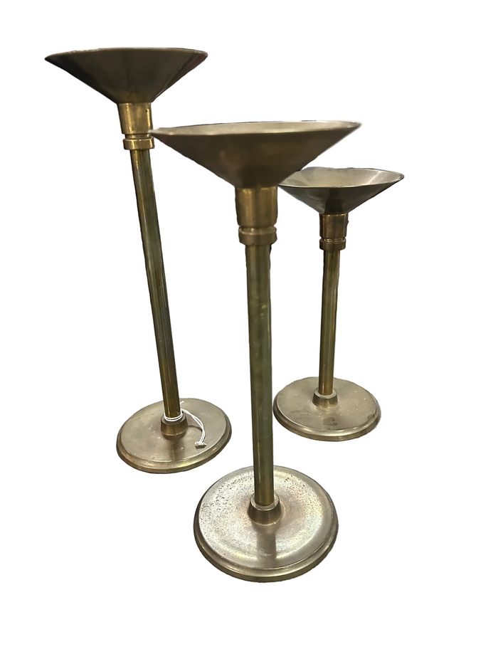 Brass Candlesticks - Set of 3