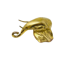 Brass Elephant Head Sconce