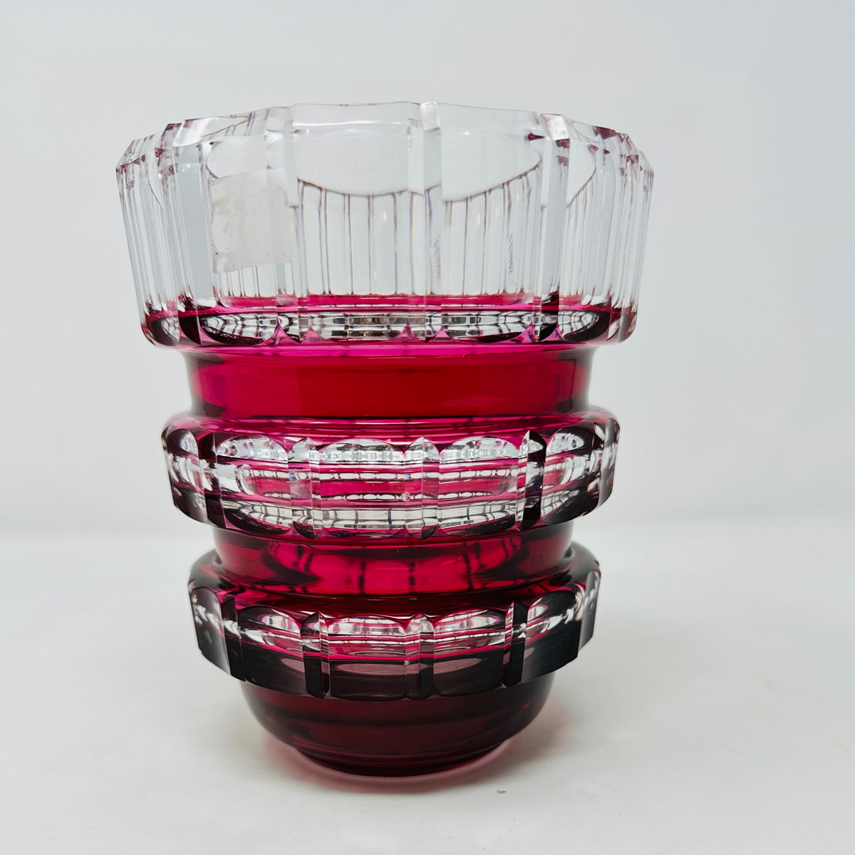 Fuschia Crystal Vase