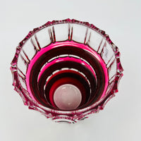 Fuschia Crystal Vase