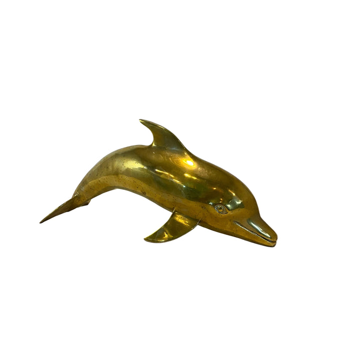 Medium Brass Dolphin