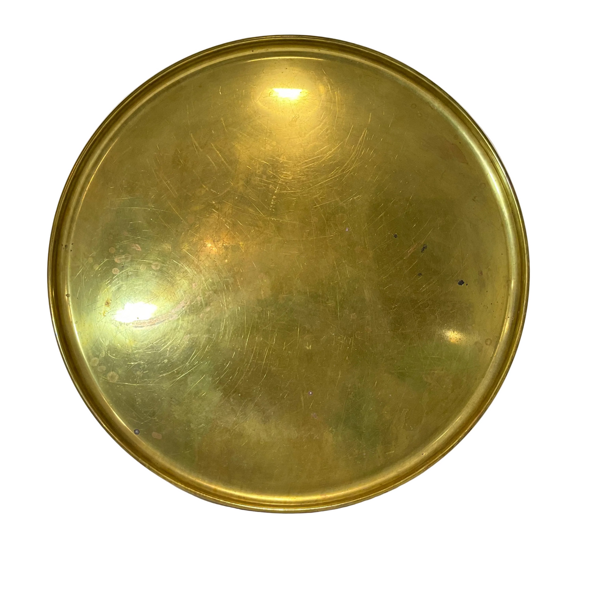 Large Round Brass Tray