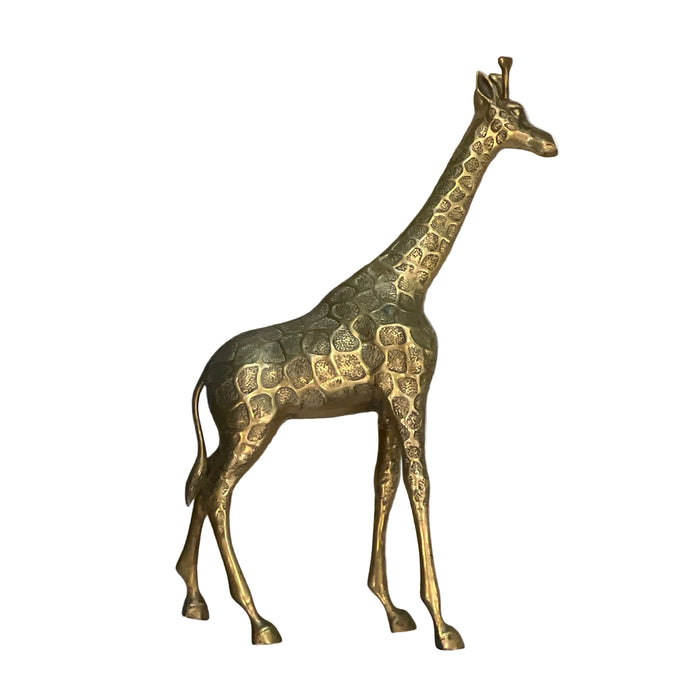 Pair of Brass Giraffes