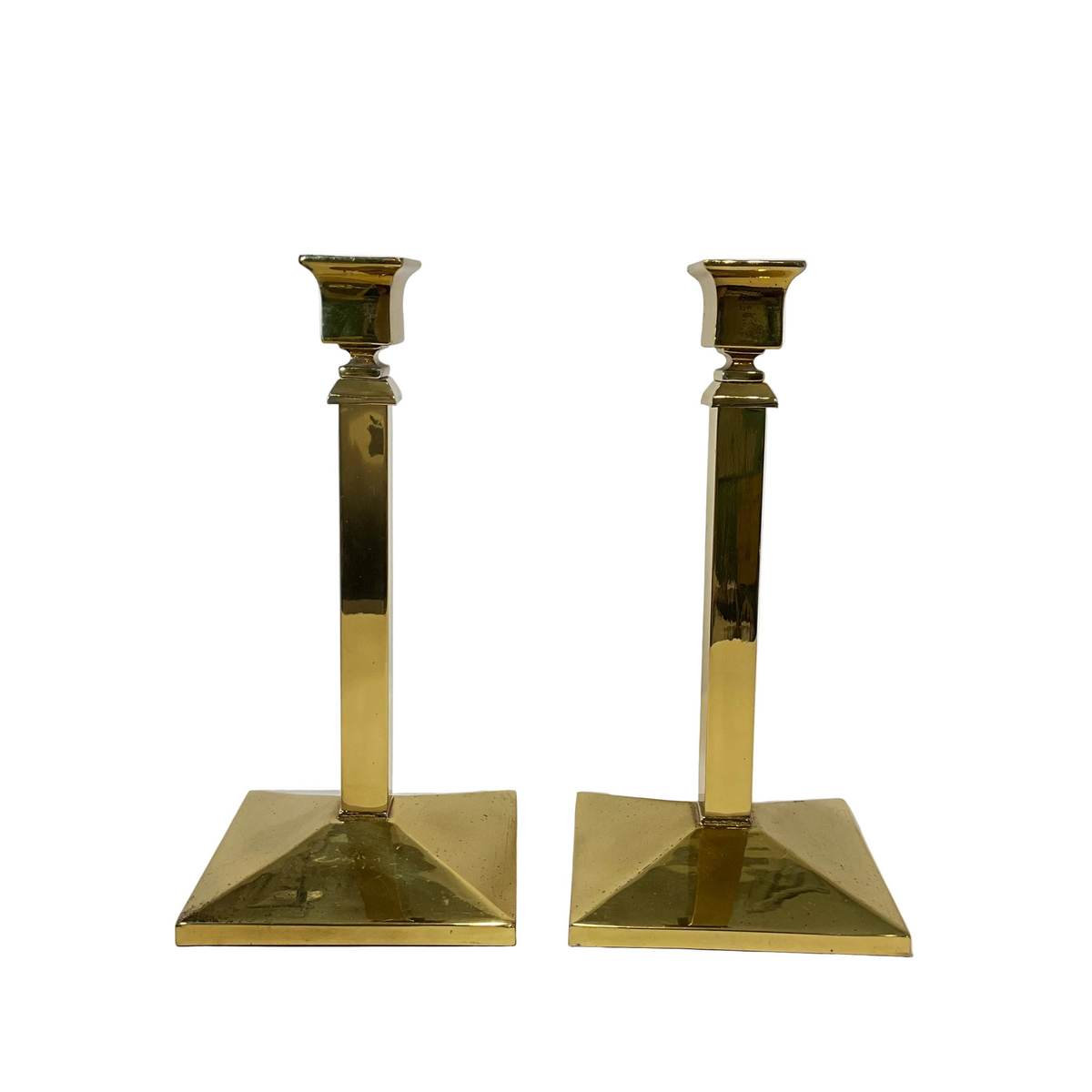 Vintage Pair of Brass Candlesticks