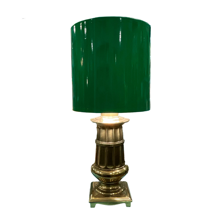 Pair of Brass Lamps with Shades