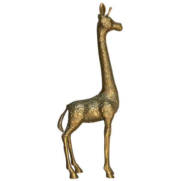 Pair of Brass Giraffes