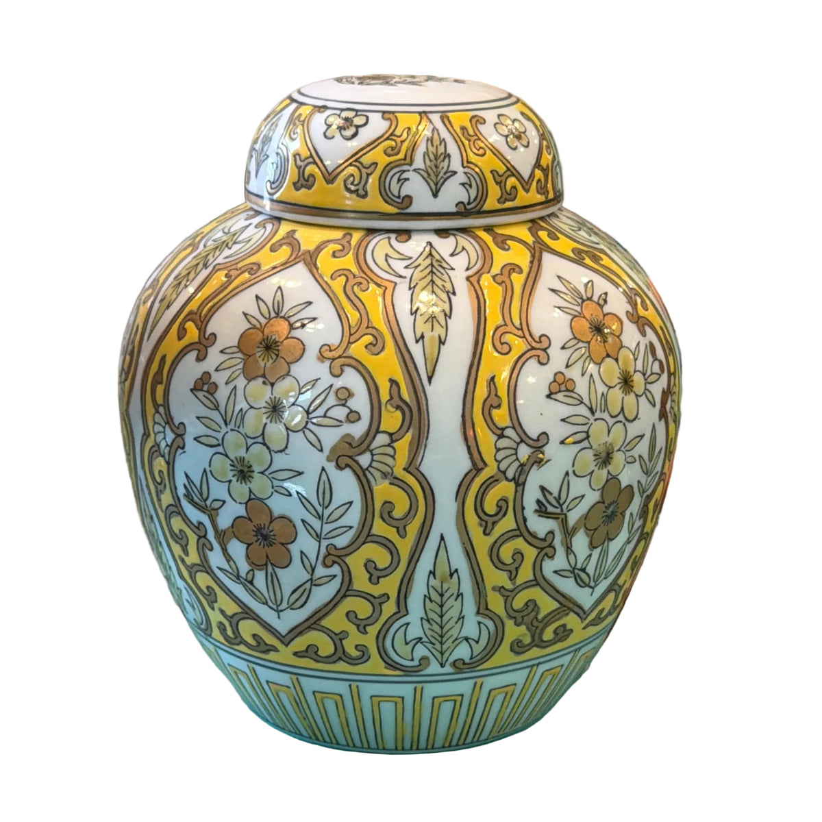 Yellow Japanese Ginger Jar