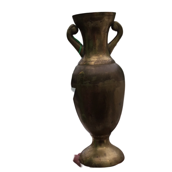 15” Brass urn with great Patina