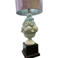 Italian White Porcelain Fruit Lamp