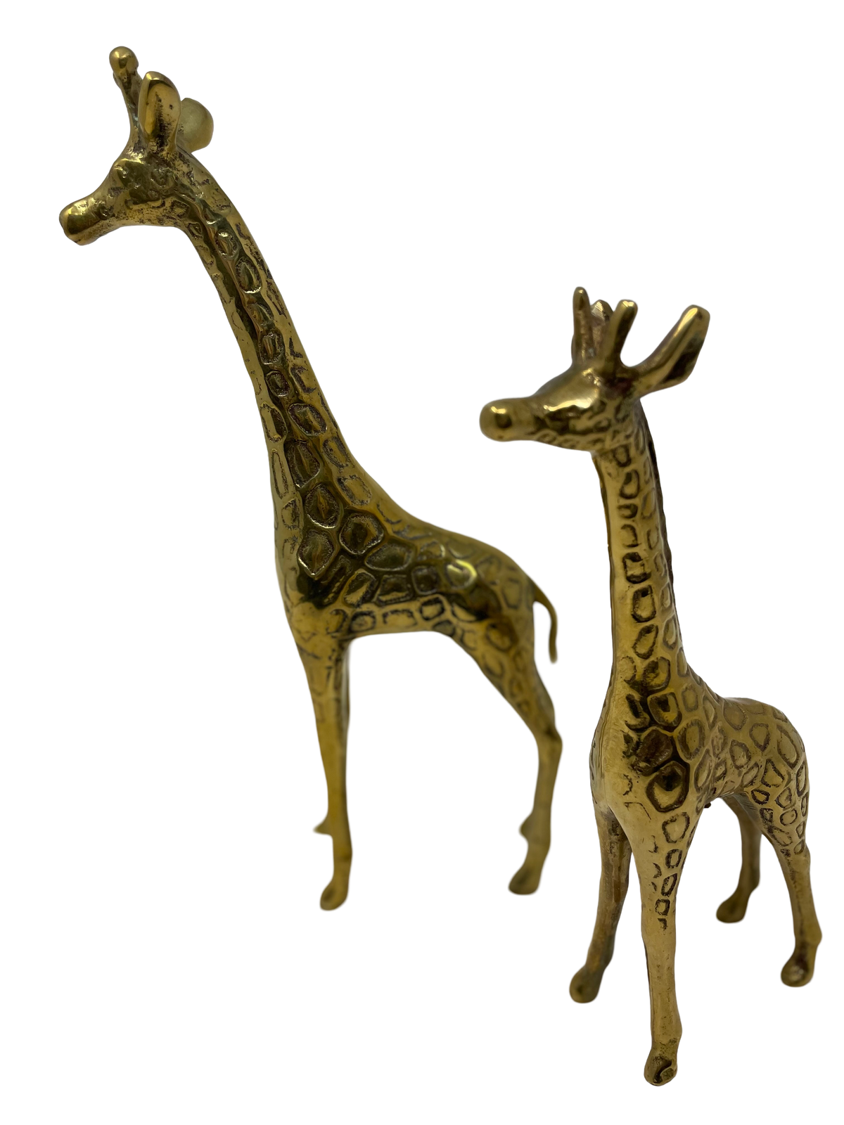 Pair of Brass Giraffes