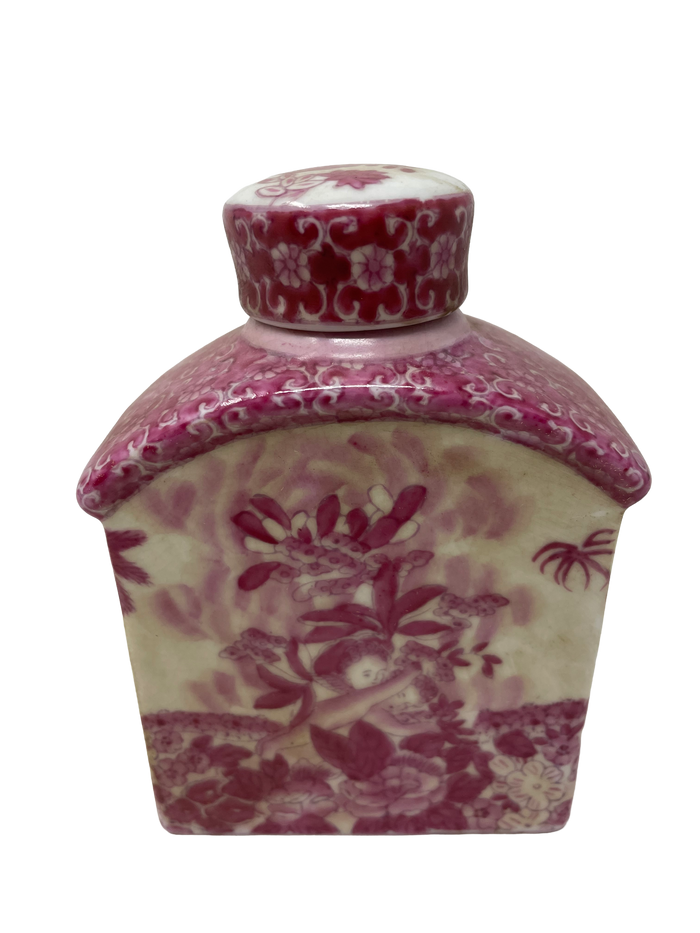 Chinese Export Porcelain Tea Caddy, late 18th C.