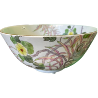 Porcelain 12" Floral Bowl