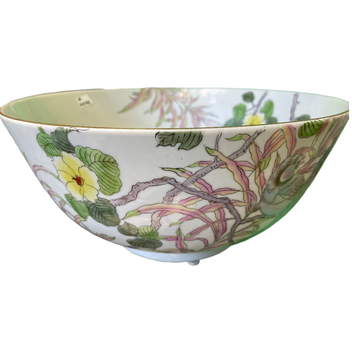 Porcelain 12" Floral Bowl