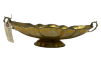 Brass Oval Footed Bowl