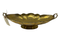 Brass Oval Footed Bowl